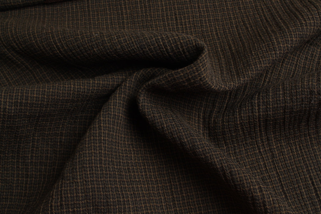 Organic Cotton Double Gauze – Woven Small Checks
