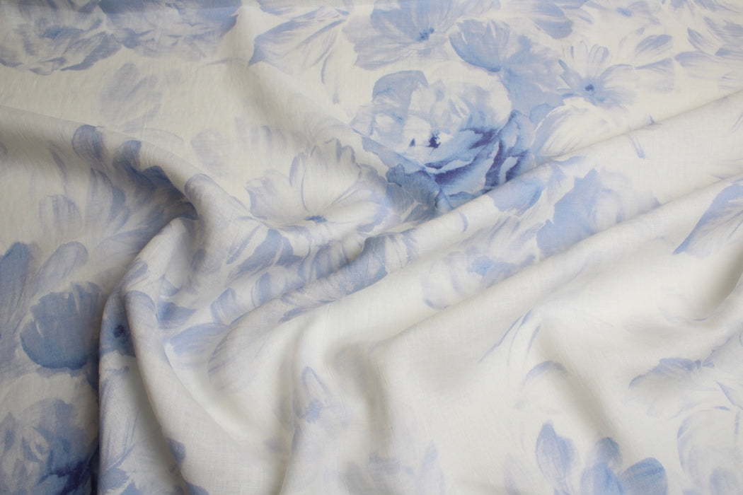 Printed Mid-Weight Washed Linen