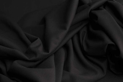 5 Mts - Formal Twill for Suits, Recycled Polyester - ARAGON (Black) - OFFER: 11,80€/MT-Fabric-FabricSight
