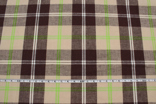 5 Mts Roll - Cotton Linen Tartan Checks for Summer - OFFER: 9,50€/MT-Roll-FabricSight