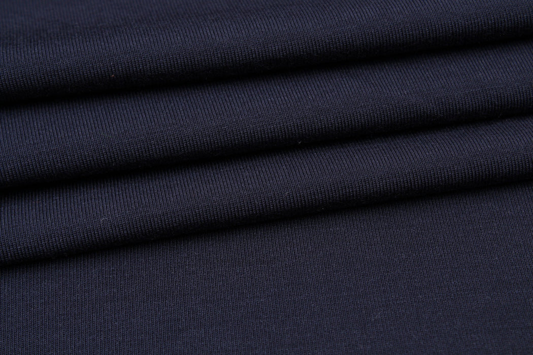 6 Mts - Stretch Modal Jersey for T-shirts (Navy) - OFFER: 8€/MT-Roll-FabricSight