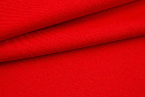 7 Mts Roll - Organic Cotton Brushed Fleece (Red) - OFFER: 6,50€/METER-Roll-FabricSight