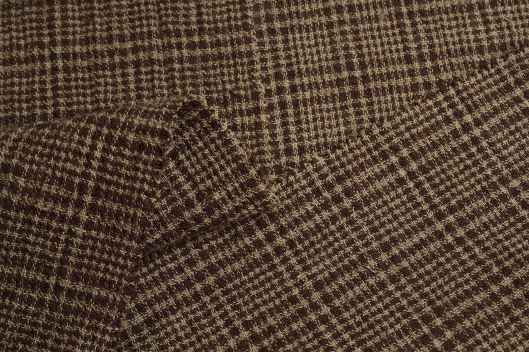 Cotton Linen Double Gauze – Soft Checked Fabric – Seasonal Collection