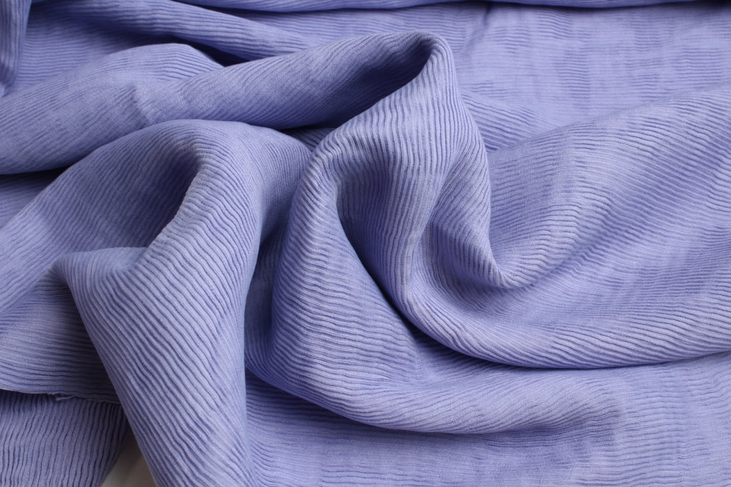 Pleated-Look Viscose Ottoman Fabric – Textured Fashion Fabric