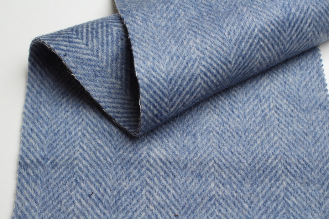 Luxury Double Face Herringbone Wool – Heavyweight Virgin Wool Coating