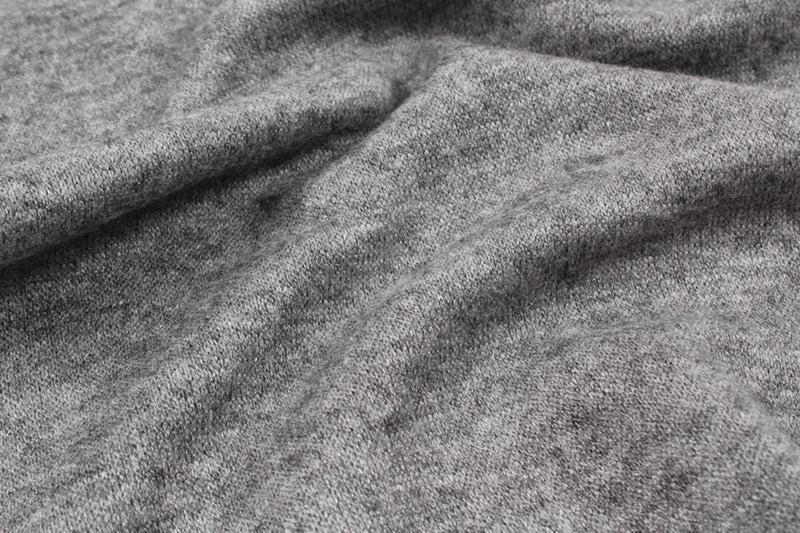 8 Mts Roll - Cashmere Touch Knit (Grey Melange) - OFFER: 10,30€/MT-Roll-FabricSight