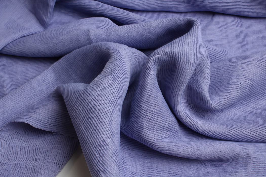 Pleated-Look Viscose Ottoman Fabric – Textured Fashion Fabric