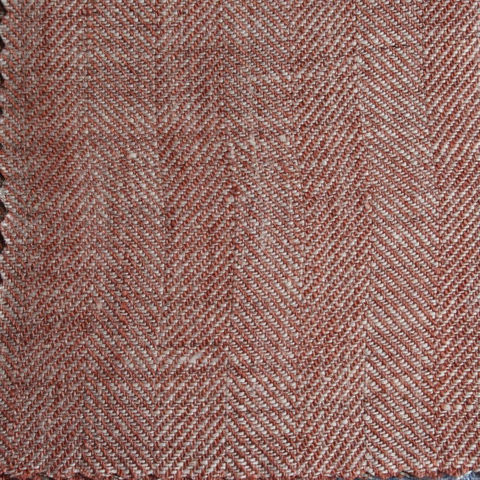 Yarn-Dyed Herringbone Linen Fabric – 100% European Flax® – 18 Colors