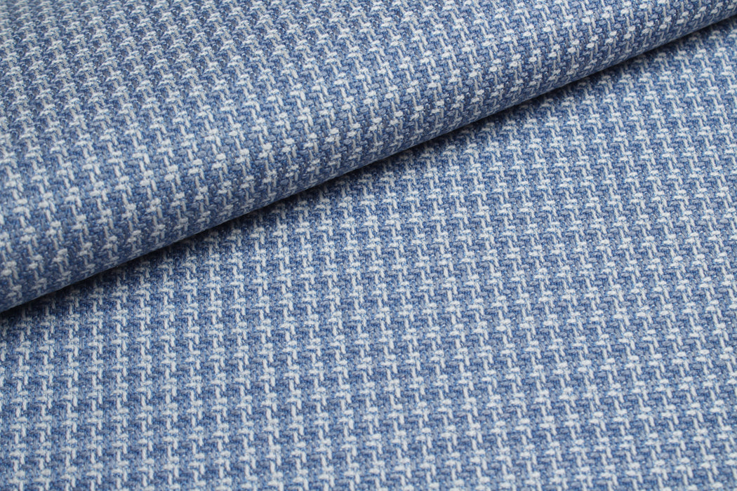 Yarn-Dyed Virgin Wool Micro-Check – Italian Designer Deadstock