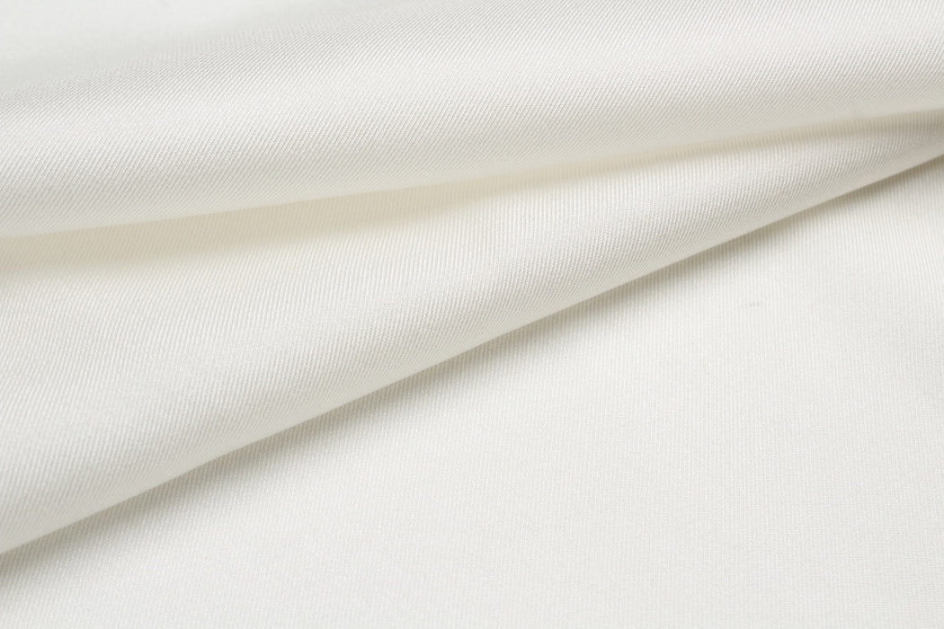 Luxury Stretch Silk Twill – Loro Piana Deadstock – Lightweight & Fluid
