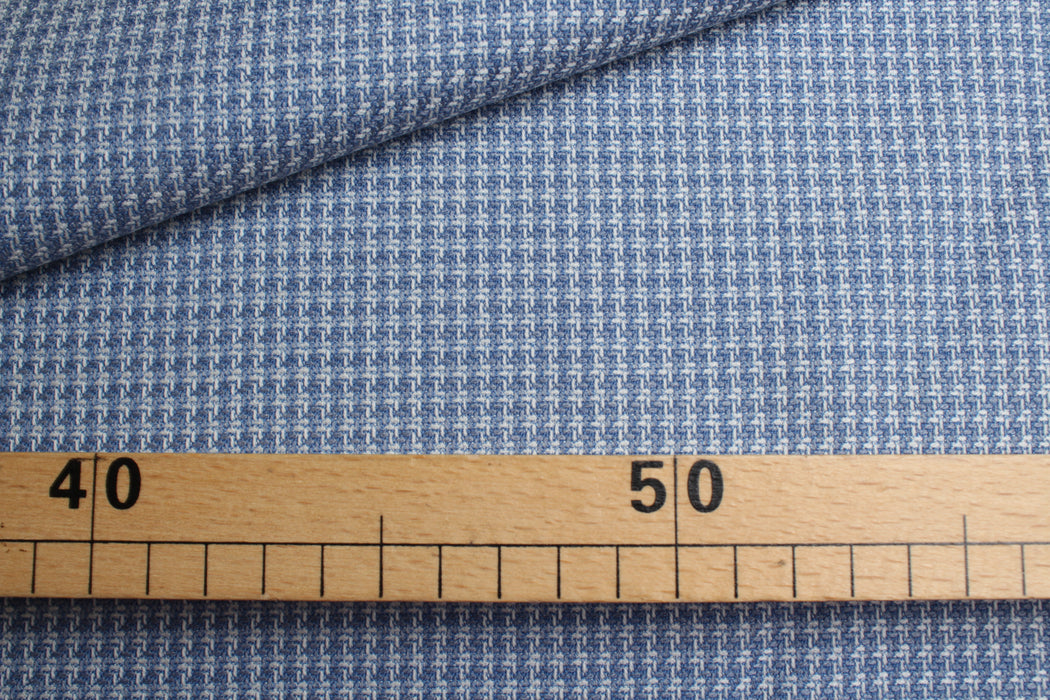 Yarn-Dyed Virgin Wool Micro-Check – Italian Designer Deadstock