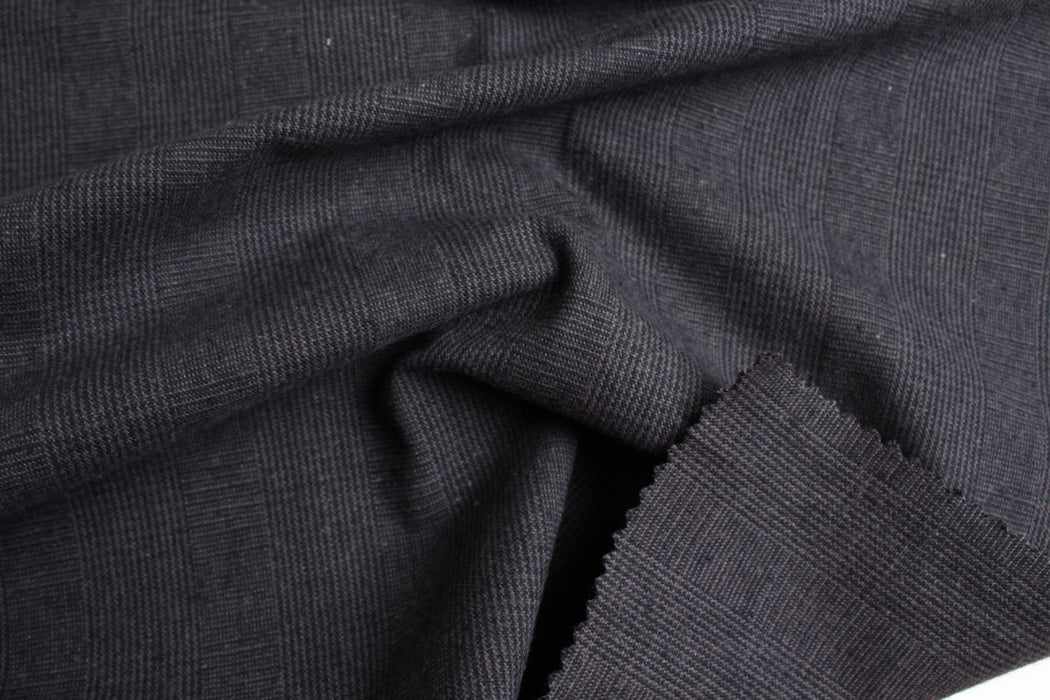 Cotton Linen Structured Prince of Wales Fabric – European Flax® – 5 Colors