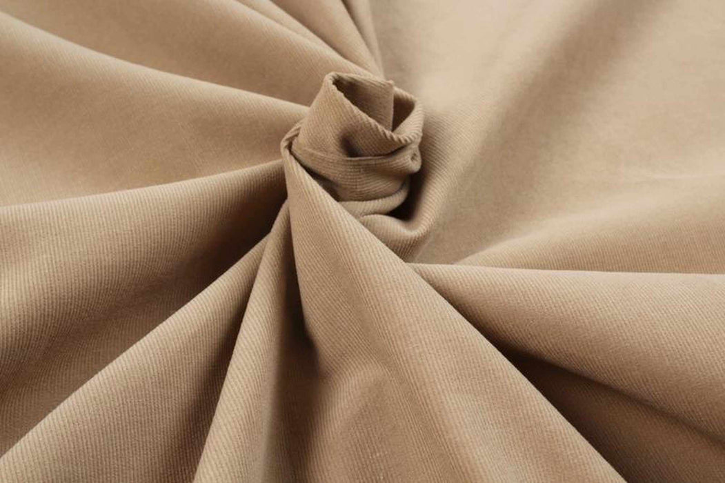BCI Cotton Baby Corduroy - Beige - Remnant-Remnant-FabricSight