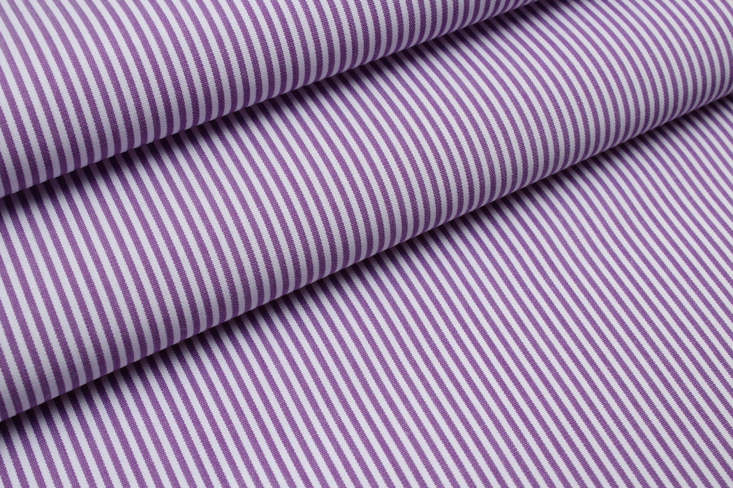 BCI Cotton Poplin - Pinstripes - 7 Variants-Fabric-FabricSight