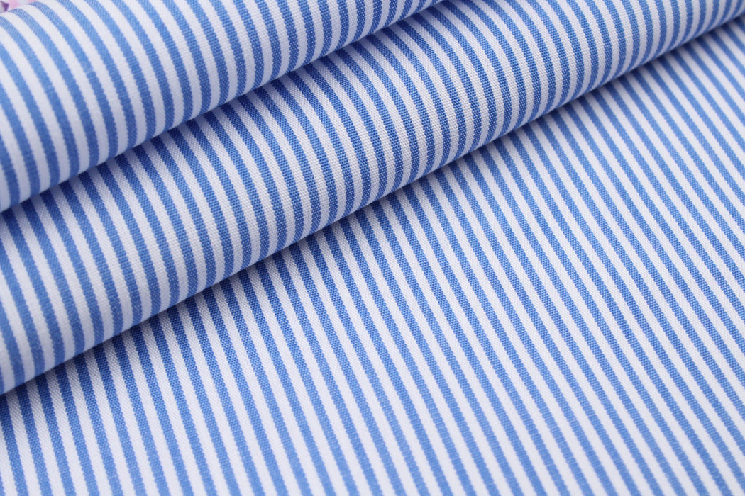 BCI Cotton Poplin - Pinstripes - 7 Variants-Fabric-FabricSight