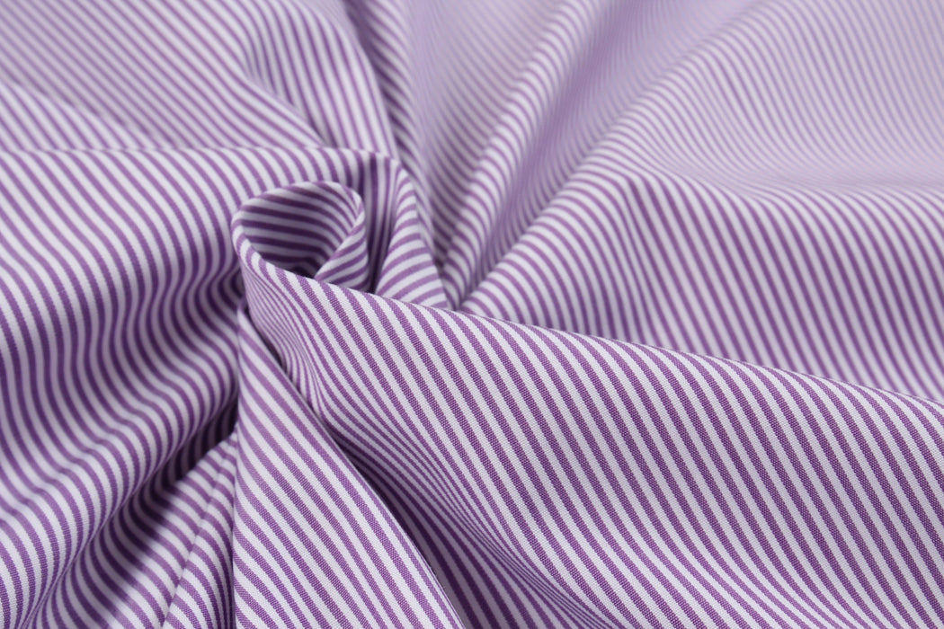 BCI Cotton Poplin - Pinstripes - 7 Variants-Fabric-FabricSight