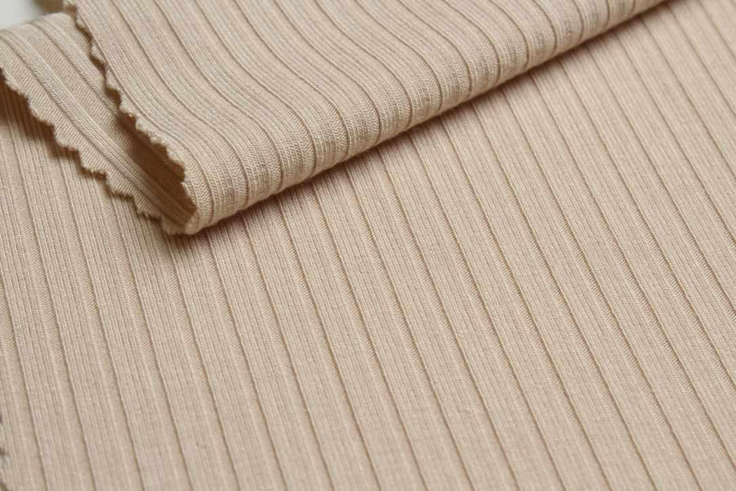 Bamboo Rib 4x2 Stretch Jersey – Soft & Breathable-Fabric-FabricSight