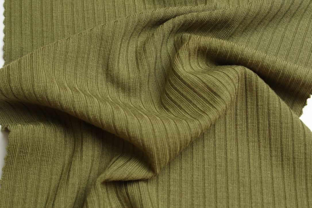 Bamboo Rib 4x2 Stretch Jersey – Soft & Breathable-Fabric-FabricSight
