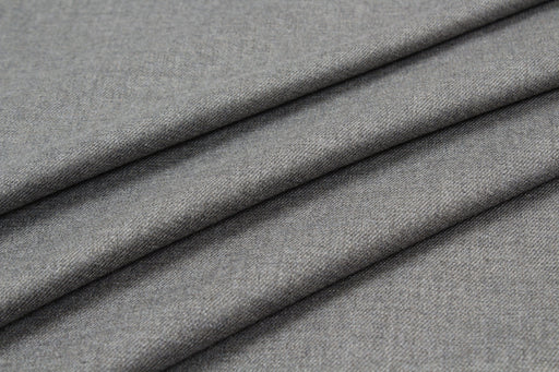 Bamboo Twill for Trousers - Stretch - Mid-Grey (1 Meter Remnant)-Remnant-FabricSight