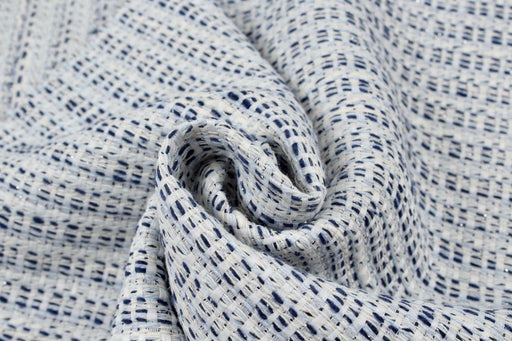 Basketweave Look Tweed - Light Blue-Fabric-FabricSight