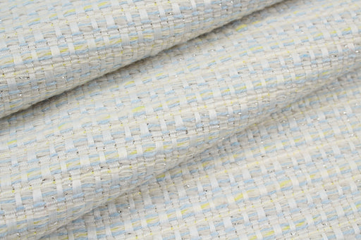 Basketweave Look Tweed - Light Blue-Fabric-FabricSight