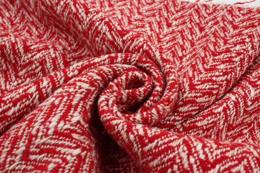 Bi-Color Recycled Wool Chevron for Outwear - 2 Colors Available-Fabric-FabricSight