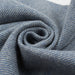 Bi-Color Recycled Wool Twill for Outwear - Blue and White-Fabric-FabricSight