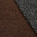 Bi-color Double Face Recycled Wool - Dark Brown/ Dark Grey-Fabric-FabricSight