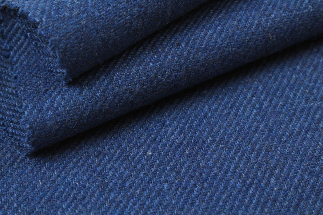 Blue Recyled Wool-Fabric-FabricSight