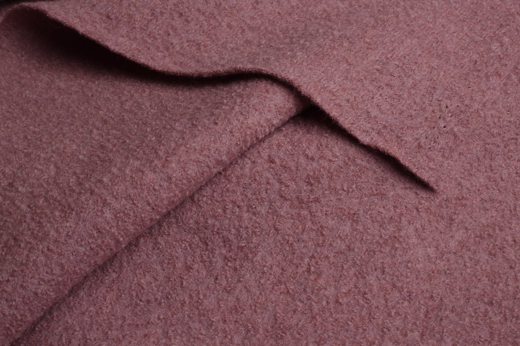 Boiled Wool for Winter Coats - Pale Mauve - Remnant-Remnant-FabricSight