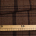 Brown 100% Virgin Wool Windowpane Tartan – Premium Designer Stock-Fabric-FabricSight