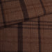 Brown 100% Virgin Wool Windowpane Tartan – Premium Designer Stock-Fabric-FabricSight