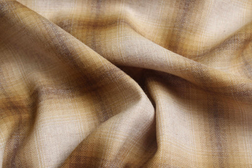 Brushed Cotton Flannel – Blurred Checks-Fabric-FabricSight