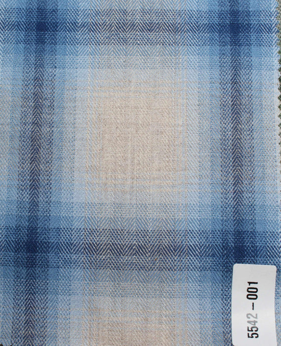 Brushed Cotton Flannel – Blurred Checks-Fabric-FabricSight