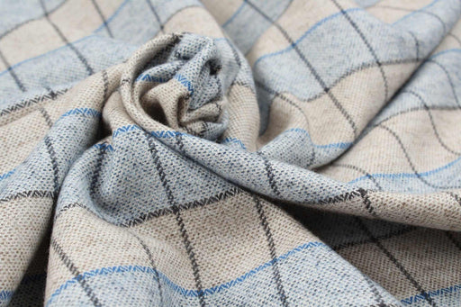 Brushed Cotton Jacquard - Checks-Fabric-FabricSight