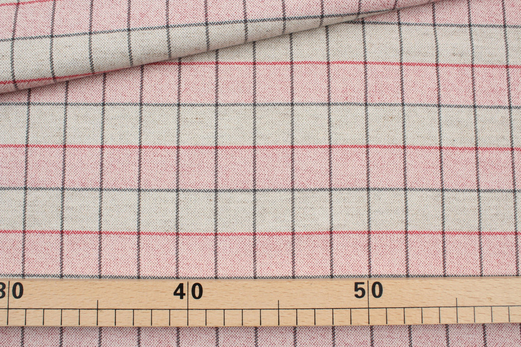 Brushed Cotton Jacquard - Checks-Fabric-FabricSight