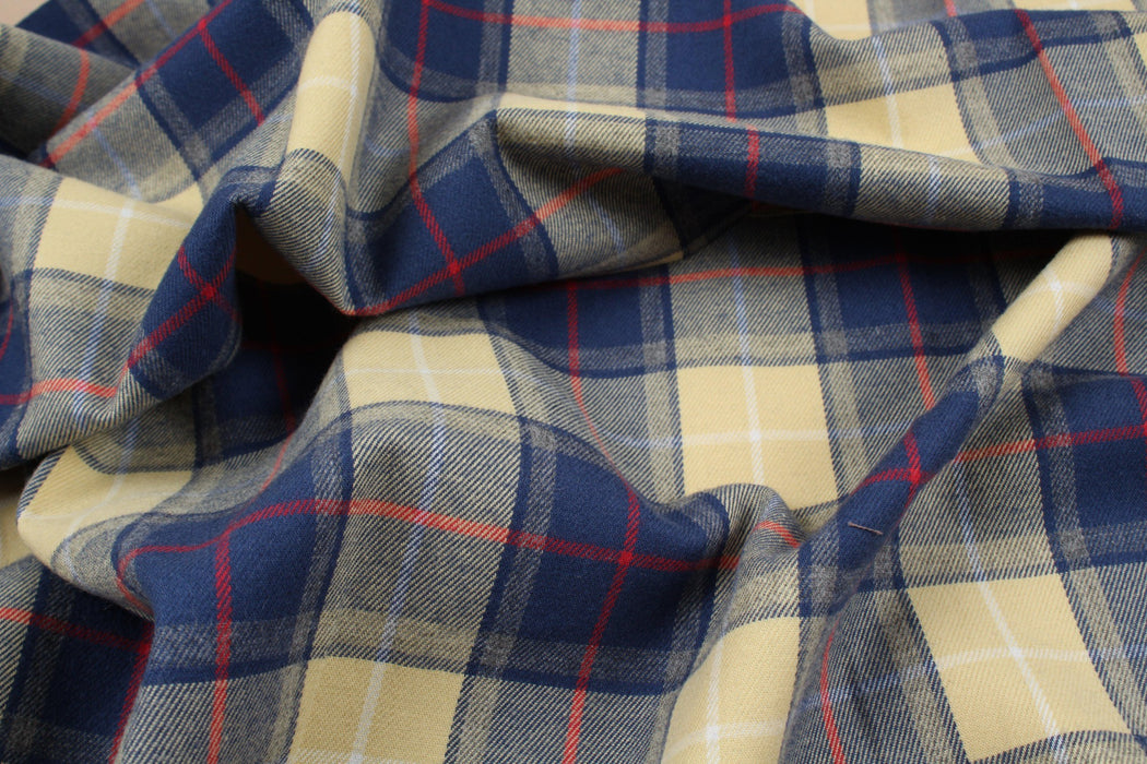 Brushed Flannel for Shirting - Checks-Fabric-FabricSight