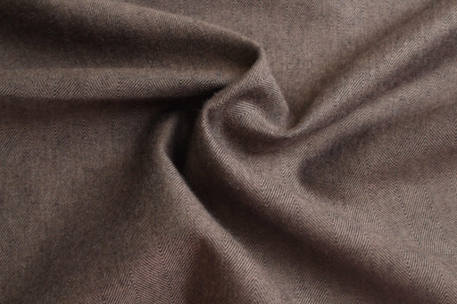 swatch-Brushed Herringbone Shirting – Organic Cotton & TENCEL™-Fabric-FabricSight