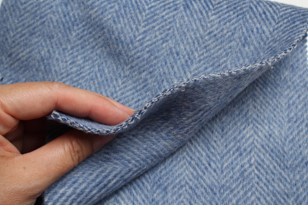 Luxury Double Face Herringbone Wool – Heavyweight Virgin Wool Coating