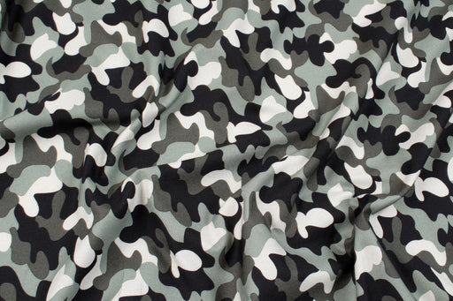 CAMOUFLAGE ORGANIC COTTON POPLIN - ANTI-BACTERIAL & HYDROPHOBIC FINISHING-Fabric-FabricSight