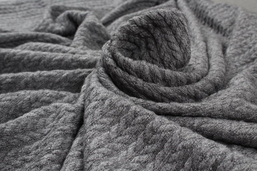 Cashmere Touch Knitted Jacquard - Cable-knit-Roll-FabricSight