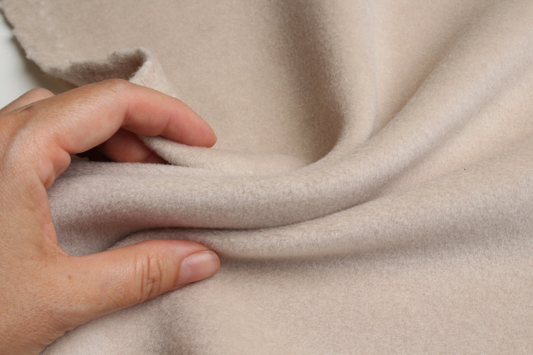 Cashmere and Virgin Wool Fur Coat Fabric – Italian Designer Stock-Fabric-FabricSight