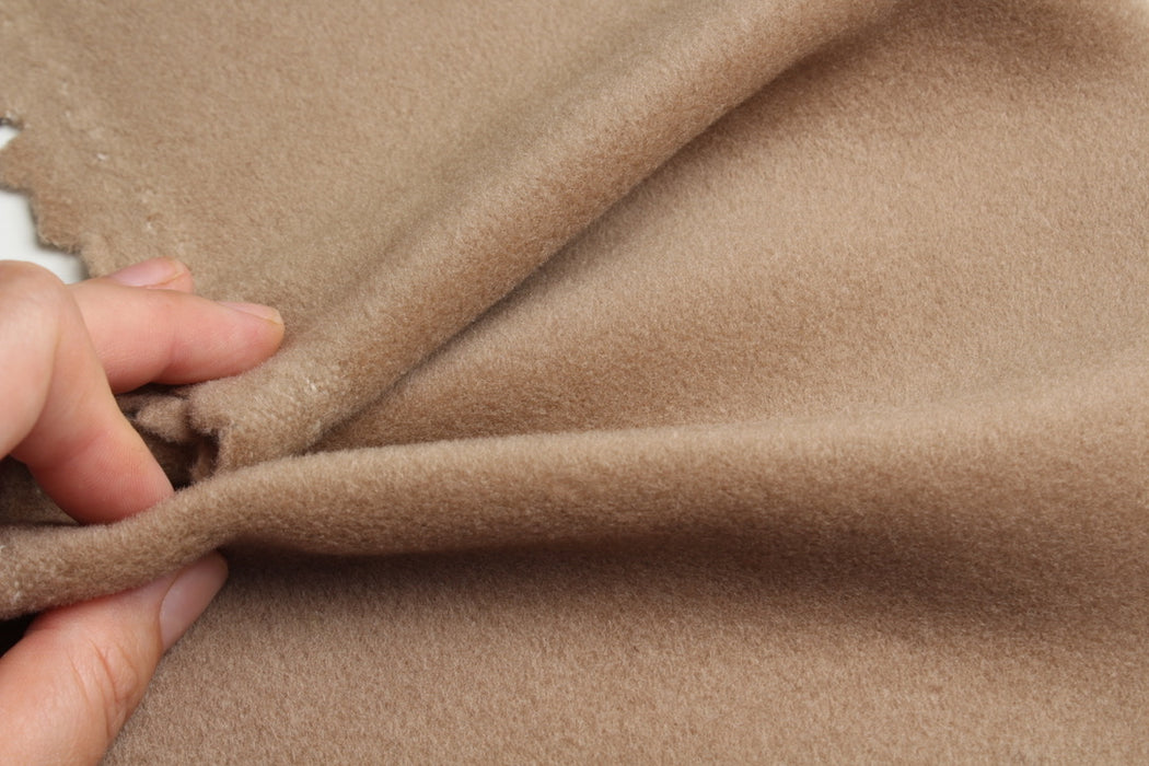 Cashmere and Virgin Wool Fur Coat Fabric – Italian Designer Stock-Fabric-FabricSight