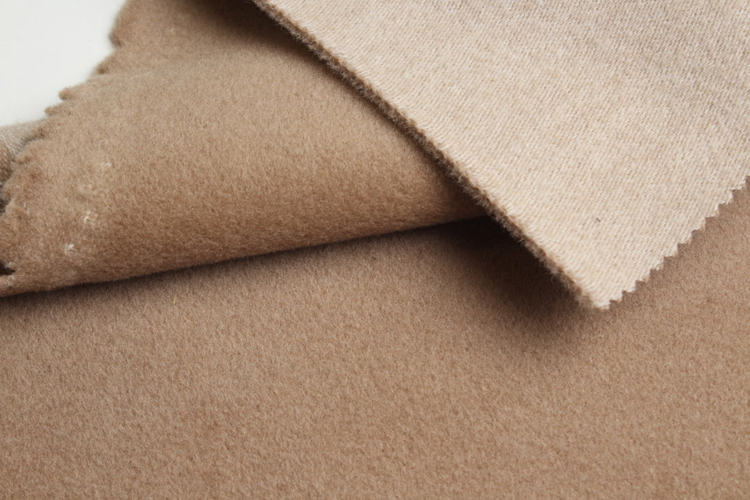 Cashmere and Virgin Wool Fur Coat Fabric – Italian Designer Stock-Fabric-FabricSight
