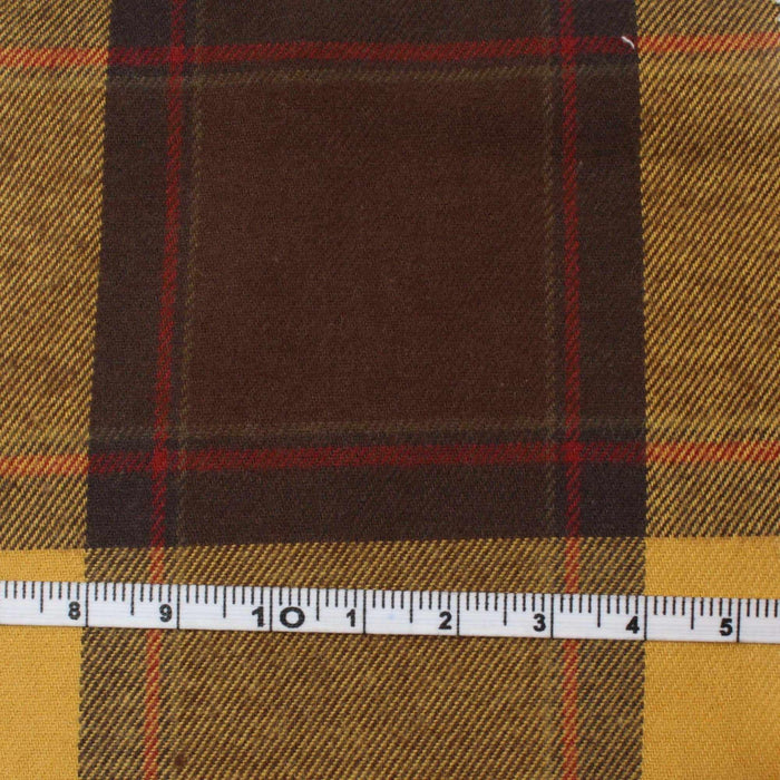 Checks Cotton Brushed Flannel - 3 Variants Available-Fabric-FabricSight