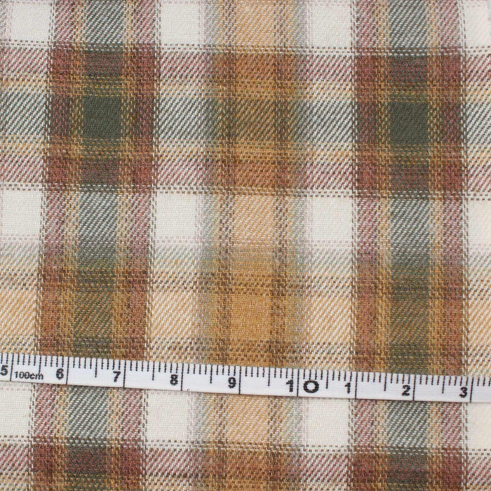 Checks Cotton Brushed Flannel - 3 Variants Available-Fabric-FabricSight