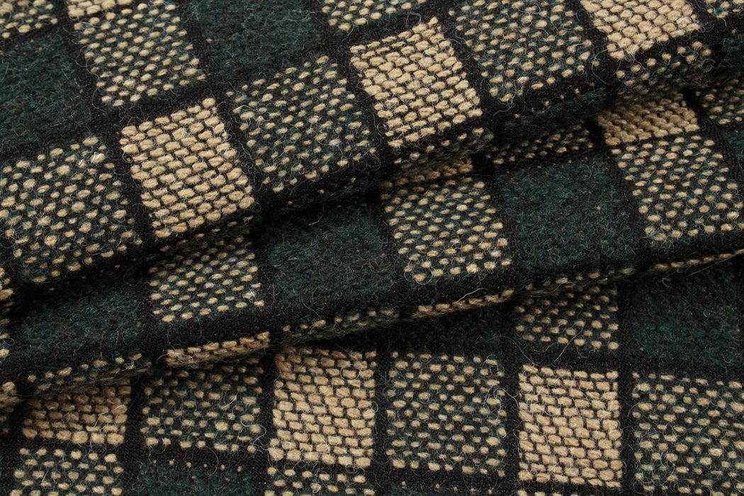 Checks Recycled Wool Jacquard for Coats - 4 colors available-Fabric-FabricSight