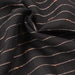 Copper Lamé Black - Stripes-Fabric-FabricSight