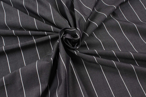 Cotton 60/2 Poplin - Stripes - 1 Meter Remnant-Remnant-FabricSight