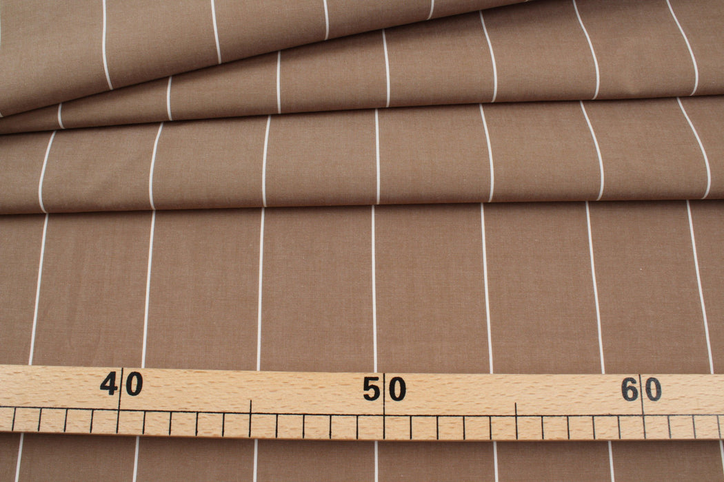 Cotton 60/2 Poplin - Stripes (Remnant 0.80 Mts)-Remnant-FabricSight